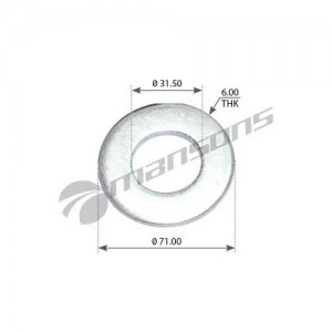 Шайба BPW пальца полурессоры (31х62х5мм) BPW MANSONS 300.101 MANSONS