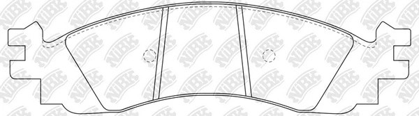 Колодки тормозные дисковые FORD Explorer 4.0 00-05/ 4.6 05- PN0605 PN0605 NIBK