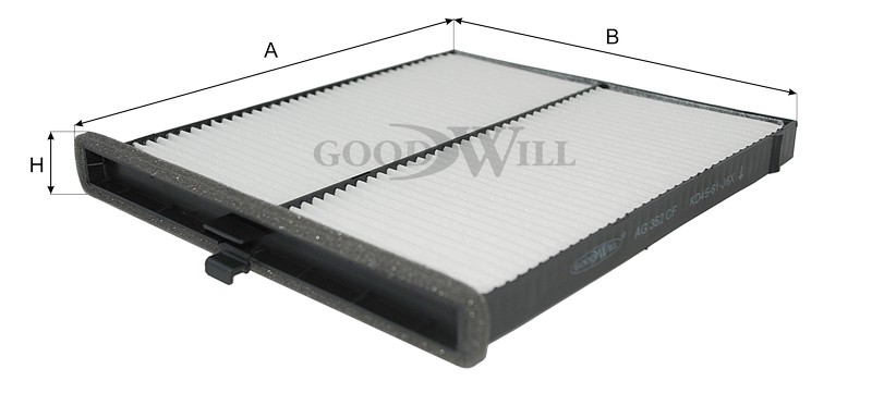 Фильтр салона AG352CF AG 352 CF GOODWILL
