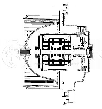 вентилятор отопителя!\ KIA Rio 05> LFH0810 LUZAR