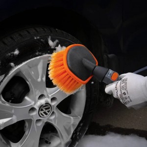 Щетка для мытья автомобиля 35 см AIRLINE с мягкой щетиной, с насадкой для шланга ABJN003 AIRLINE