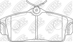 Колодки передние (NISSAN ALMERA N16, PRIMERA P11) PN2230 PN2230 NIBK