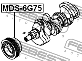 Шкив коленвала MDS-6G75 MDS-6G75 FEBEST