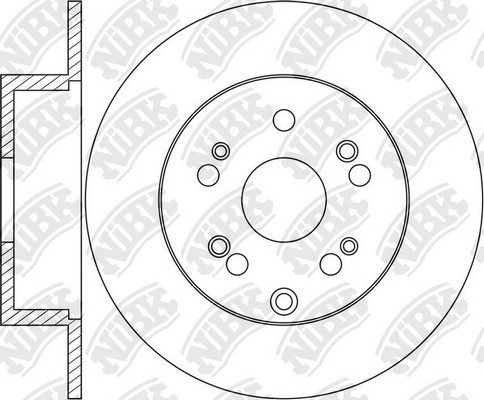 Диск тормозной HONDA CR-V 2007 RN1618 RN1618 NIBK