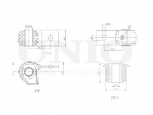 С/блок переднего рычага (к-т) RMP-20120 UNIO