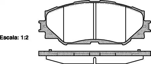 1232 00 [0446542160] !колодки дисковые п.\ Toyota RAV4 2.4 06> 123200 REMSA