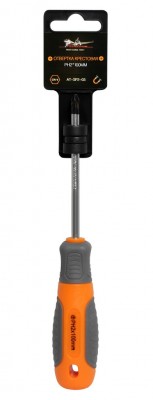 Отвертка крестовая с эргономичной рукояткой PH2х100 мм "AIRLINE" AT-SP2-03 AIRLINE