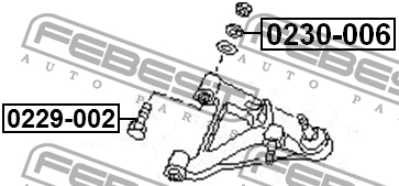 PRIMERA P10E (1990-1996) Шайба регулировки развала 0230-006 FEBEST