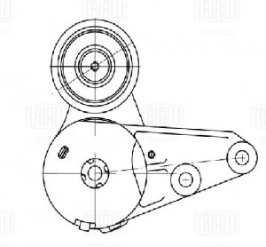 Ролик привод. ремня для а/м Ford Focus III (11-)/Kuga (13-) 1.5T/1.6T (с натяж.  CM 5463 TRIALLI