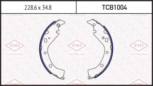 Колодки тормозные барабанные TOYOTA Allion/Corolla Spacio/Matrix/Opa/Probox/Sien TCB1004 TATSUMI
