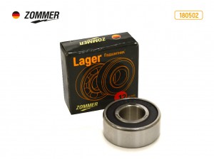 Подшипник 180502 коленвала ВАЗ 2101, генератора ГАЗ Волга, УАЗ, Бычок 180502 ZOMMER