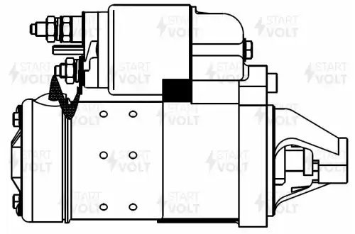 Стартер для а/м Fiat Albea (03-)/Doblo (05-) 1.4i 1,4кВт (LSt 1619) LST 1619 START VOLT