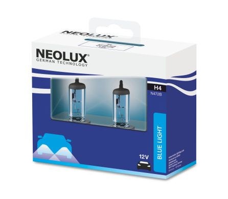 Лампа 12V H4 60/55W P43t 4000К 1650/1000лм бокс (2шт.) Blue Light NEOLUX N472B-2SCB NEOLUX