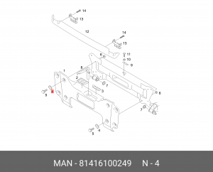 Шайба 81416100249 MAN