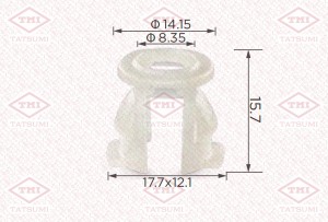 Клипса автомобильная [упаковка 10 штук] TJB1742 TJB1742 TATSUMI