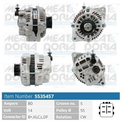 Генератор SUZUKI Grand Vitara MEAT&DORIA 5535457 MEAT DORIA