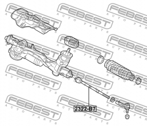 Тяга рулевая 2322-B7 FEBEST