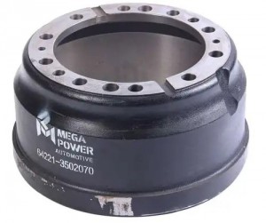 Барабан тормозной МАЗ-ЕВРО (10 отверстий) MEGAPOWER 350-32-032 MEGA POWER