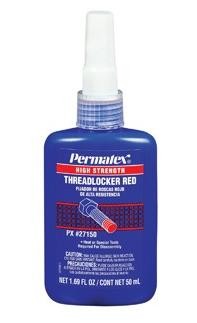 Фиксатор резьбы сильной фиксации анаэробный красный (6-20мм) 50мл PERMATEX 27150 PERMATEX