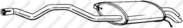 Глушитель VW Transporter (03-) задняя часть BOSAL 286-477 BOSAL