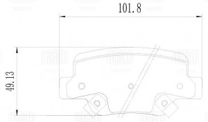 Колодки торм. Toyota Verso (09-) диск. зад. (PF 4116) PF 4116 TRIALLI