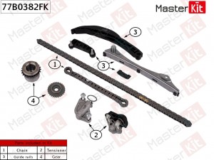 Комплект цепи ГРМ CADILLAC LSY (2,0T) 77B0382FK 77B0382FK MASTER KIT