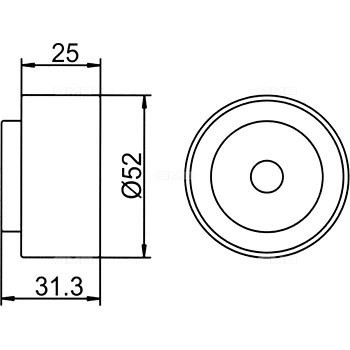ролик обводной ремня ГРМ!\ Mazda 323 1.5-1.8 DOHC 86> GT20060 GMB