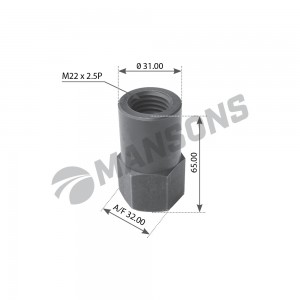 Гайка SCANIA стремянки (M22х2.5 h=65мм SW32) MANSONS 100512 MANSONS