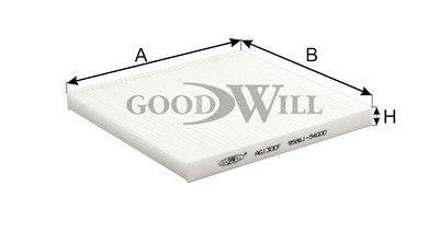 Фильтр салона AG130CF AG 130 CF GOODWILL
