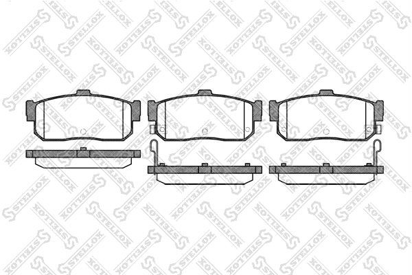 366 12=572376B !колодки дисковые з.\ Nissan Maxima 2.0/3.0 95-00 377-012-SX STELLOX