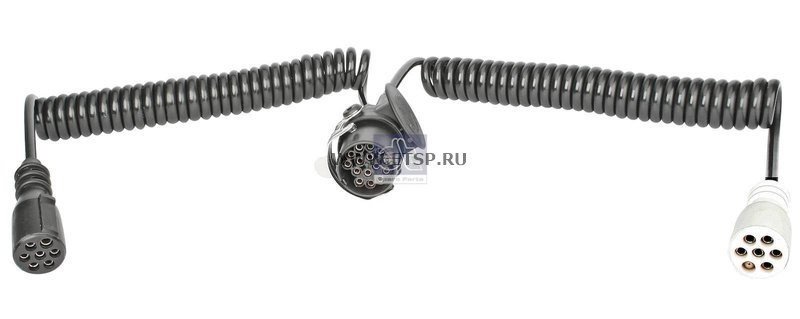 Кабель электрический 7 полюсов и 6+1 полюсов сдвоенный 24V 15 pol to 2x7 pol., T 4.10366 DIESEL TECHNIC