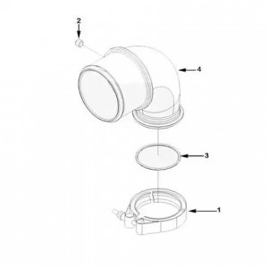 Хомут V-обр. (115 мм) КАМАЗ ISBe (Haffen) 0445 HAFFEN