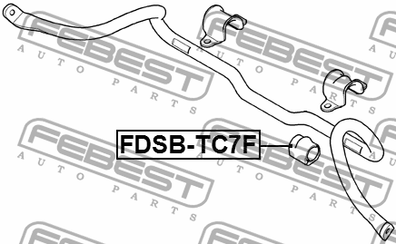 Втулка стабилизатора передняя FORD TRANSIT CONNECT (TC7) 2002-2013 FDSB-TC7F FDSB-TC7F FEBEST