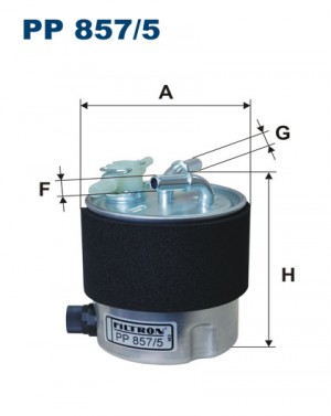 фильтр топливный! без датчика\ Nissan Qashqai/X-Trail 2.0DCi 07> PP8575 FILTRON