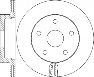 Диск тормозной JEEP Grand Cherokee IV 2010 RN1726 RN1726 NIBK