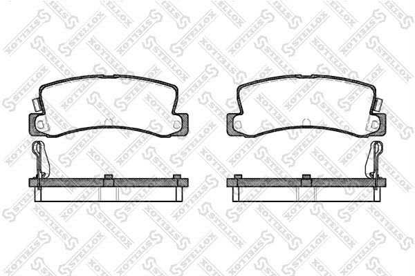 214 04=FDB848=572182B !колодки дисковые з.\ Toyota Corolla/Carina 1.6-2.0D &16V  225-004-SX STELLOX