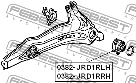 к-кт подшипника ступ. зад. лев.!\ Honda CR-V 2.0 95-02 0382-JRD1RLH FEBEST
