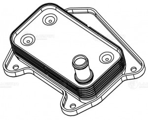 Радиатор масляный для а/м Mercedes-Benz C (W203) (00-) LOc1503 LOC1503 LUZAR