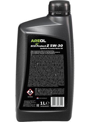 AREOL ECO Protect Z 5W30 (1L) масло моторное! синтACEA C3,API SN,MB 229.51/229.5 5W30AR007 AREOL