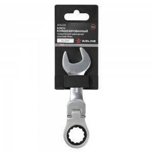 Ключ рожково-накидной трещоточный шарнирный (19) "AIRLINE" PRO ATAL031 AIRLINE