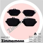 колодки дисковые !задн. 129x70x18 \ MB E-class W213/S123 16> 226021751 ZIMMERMANN