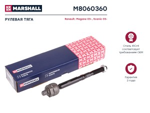тяга рулевая! L230 Renault Megane II 1.4-2.0i/1.5D/1.9D 01> M8060360 MARSHALL