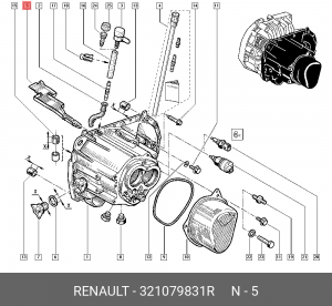 Пластина КПП 321079831R 321079831R RENAULT
