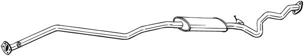 Глушитель BMW 3 (E90) средняя часть BOSAL 293-011 BOSAL