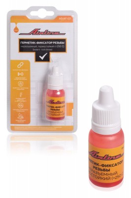 Герметик-фиксатор резьбы, неразъемный, термостойкий +250 С, 6 мл. AG-AF-03 AGAF03 AIRLINE