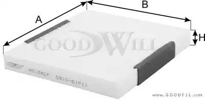 Фильтр салона AG188CF AG 188 CF GOODWILL