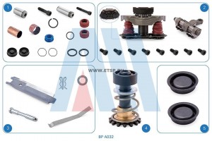 РМК суппорта Полный, Ремкомплект Направляющих , Полный Комплект Механизма  - (То AA032 ALCAN