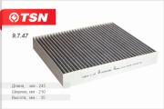 фильтр салона! угольныйFord C-Max/Galaxy, Volvo S40/S80 all 04> 9747 TSN