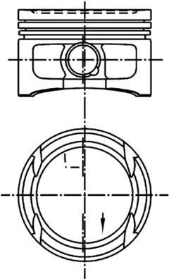 Поршнекомплект VW Seat Skoda 1 2i 12V AZQ BME 3 цил d76 51 0 50 KS 99 909 620 99 99909621 KOLBENSCHMIDT