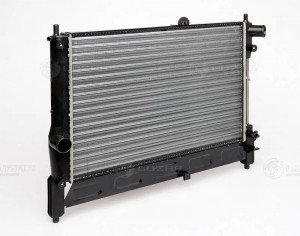 Радиатор CHEVROLET Lanos (02-) (1.5/1.6) (МКПП) (без кондиционера) алюмин. сборн LRC0563 LUZAR